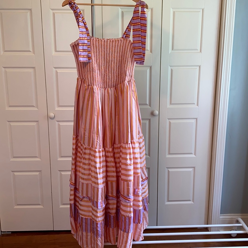 Caroline tiered maxi dress